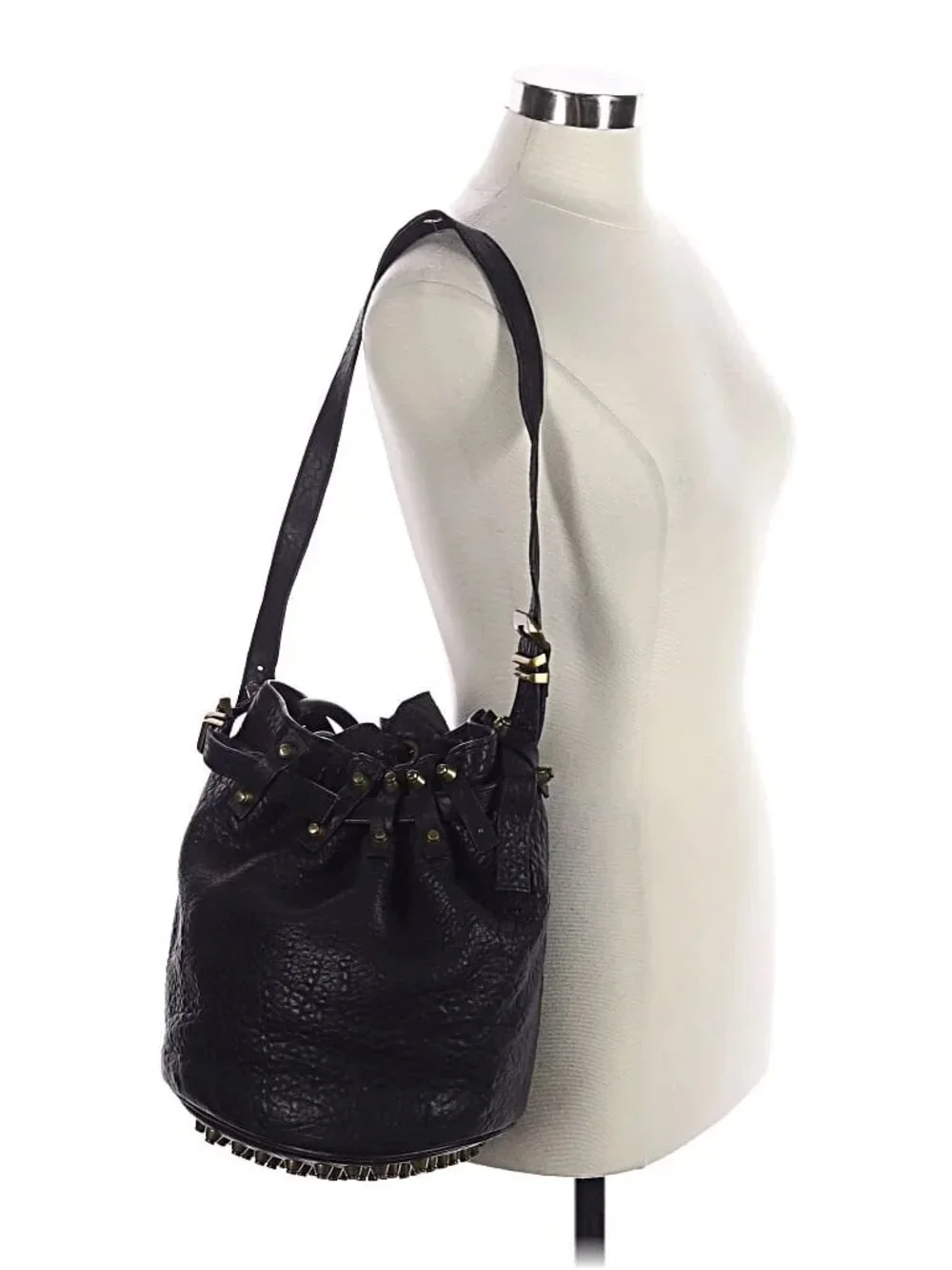 Alexander Wang Diego Bucket Bag with distinctive studded base